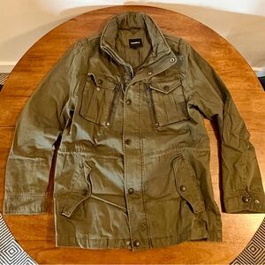 Express Men's Olive Military Field Jacket